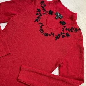 Vintage Collection dressbarn shimmery holiday long sleeve top